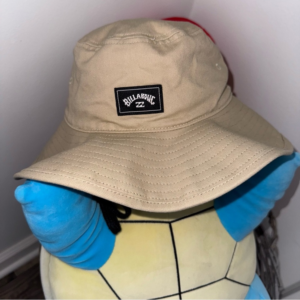 Billabong Tan Bucket Hat With Drawstring
